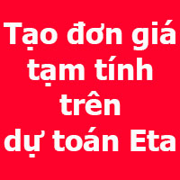 tạo công tác tạm tính trên dự toán eta