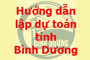 lập dự toán tỉnh Bình Dương