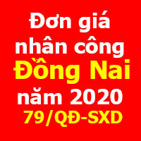 hướng dẫn lập dự toán tỉnh Đồng Nai năm 2020 ban hành theo Quyết định 79/QĐ-SXD