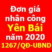 Quyết định 1267/QĐ-UBND đơn giá nhân công Yên Bái