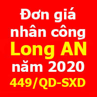 Đơn giá nhân công tỉnh Long An năm 2020 theo Quyết định 449/QĐ-SXD