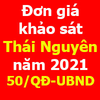 Đơn giá khảo sát tỉnh Thái Nguyên năm 2021