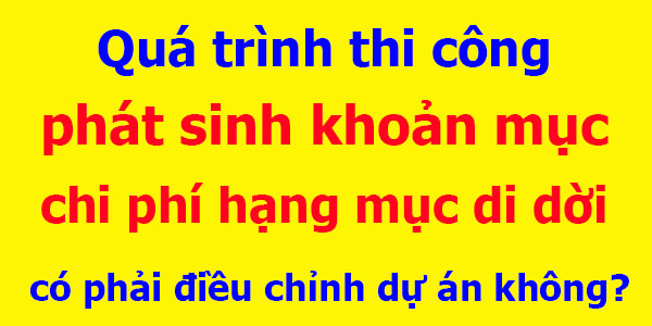 Điều chỉnh dự án đầu tư công