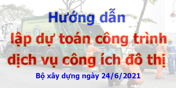 lập dự toán dịch vụ công ích đô thị