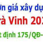 quyết định 175/qđ-ubnd đơn giá tỉnh Trà Vinh năm 2023