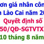 đơn giá nhân công tỉnh Lào Cai năm 2023