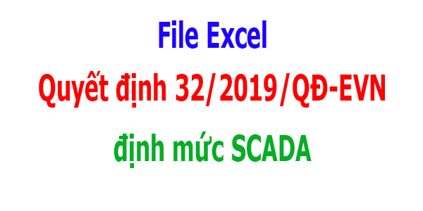 file excel định mức 32/2019/QĐ-EVN