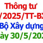 Thông tư 08/2025/TT-BXD Bộ Xây dựng