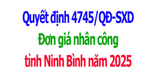 Đơn giá nhân công Ninh Bình năm 2025