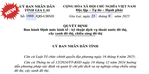 đơn giá công ích tỉnh gia lai năm 2025