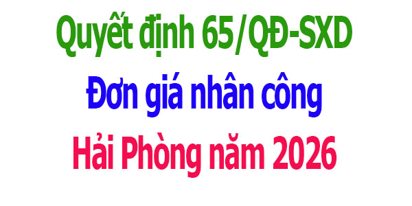 Đơn giá nhân công Hải Phòng năm 2026