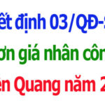 Đơn giá nhân công tỉnh Tuyên Quang năm 2026