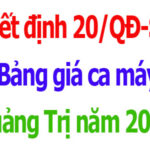 Bảng giá ca máy tỉnh Quảng Trị năm 2026