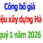 giá vlxd hà nội quý 1 năm 2026