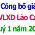 công bố giá vật liệu xây dựng lào cai quý 1 năm 2026
