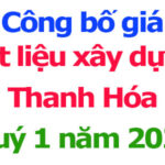 giá vật liệu xây dựng thanh hóa năm 2026