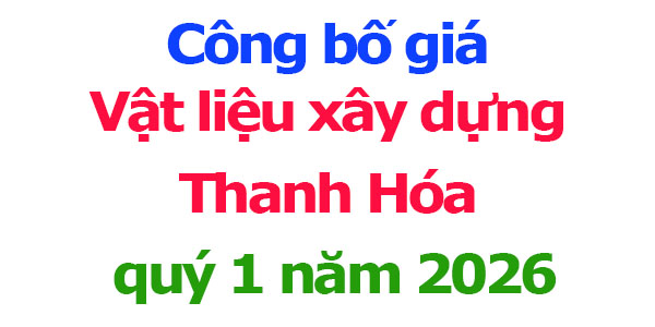 giá vật liệu xây dựng thanh hóa năm 2026