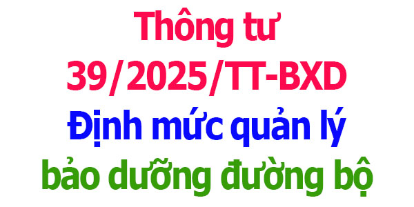 Thông tư 39/2025/TT-BXD Bộ Xây dựng