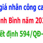 Quyết định 594/QĐ-SXD Đơn giá nhân công ca máy Ninh Bình