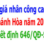 Quyết định 646/QĐ-SXD Đơn giá nhân công Khánh Hòa năm 2026